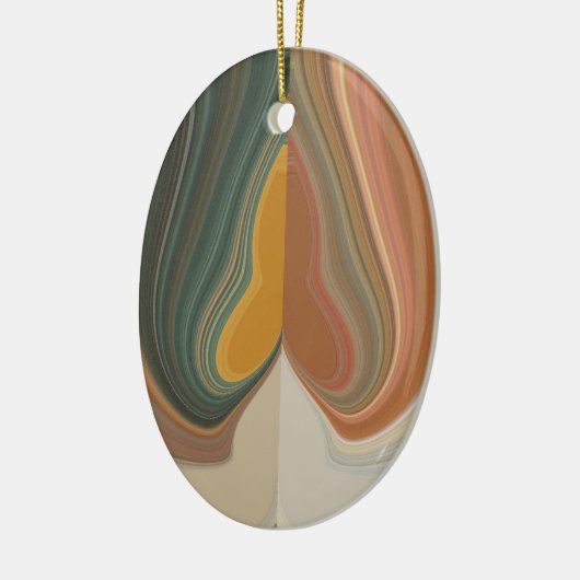 Retro Abstracte kunstdruk Keramisch Ornament (Links)