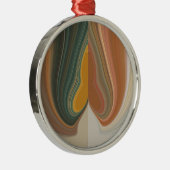 Retro Abstracte kunstdruk Metalen Ornament (Rechts)