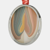 Retro Abstracte kunstdruk Metalen Ornament (Links)