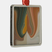 Retro Abstracte kunstdruk Metalen Ornament (Rechts)