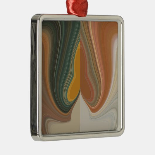 Retro Abstracte kunstdruk Metalen Ornament (Rechts)