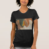 Retro Abstracte kunstdruk T-shirt (Voorkant)