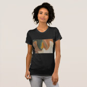 Retro Abstracte kunstdruk T-shirt (Voorkant volledig)