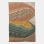 Retro Abstracte kunstdruk Theedoek (Verticaal)