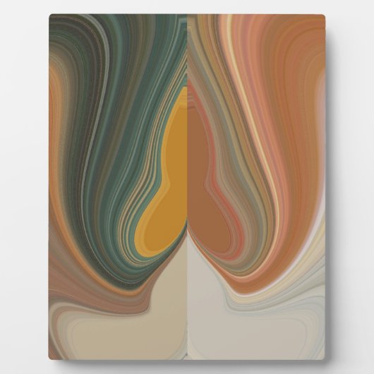 Retro Abstracte Kunstprint Fotoplaat (Voorkant)