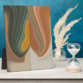 Retro Abstracte Kunstprint Fotoplaat (Zijkant)