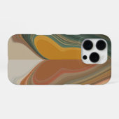 Retro Abstracte Kunstprint iPhone Hoesje (Achterkant horizontaal)