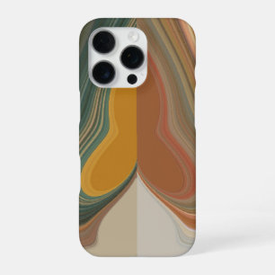 Retro Abstracte Kunstprint iPhone 16 Pro Hoesje