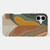 Retro Abstracte Kunstprint iPhone Hoesje (Achterkant horizontaal)