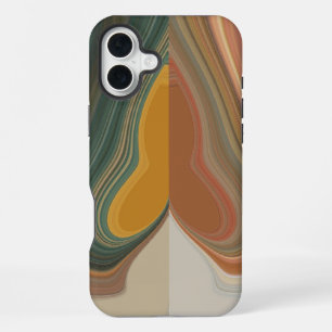 Retro Abstracte Kunstprint iPhone 16 Plus Hoesje