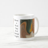 Retro Abstracte Kunstprint Koffiemok (Voorkant rechts)
