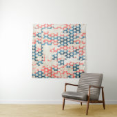 retro abstracte lappendeken achtergrondinformatie wandkleed (In situ)