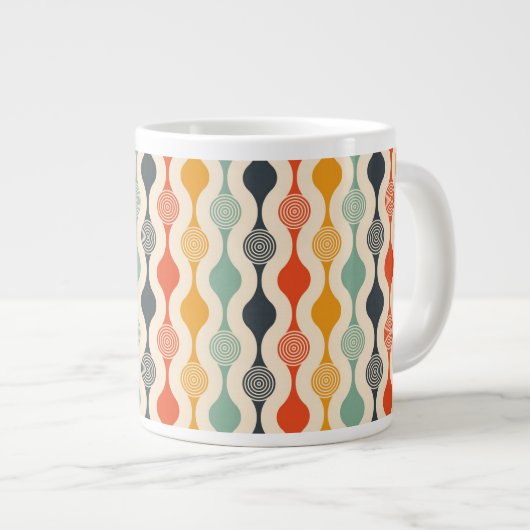 Retro,  Abstracte Mok midden eeuw (Voorkant rechts)