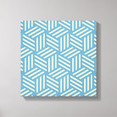 Retro Abstracte optische illusie kubussen patroon Canvas Afdruk (Voorkant)