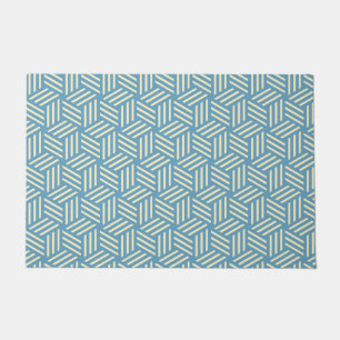 Retro Abstracte optische illusie kubussen patroon  Deurmat