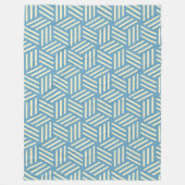 Retro Abstracte optische illusie kubussen patroon  Fleece Deken (Voorkant)