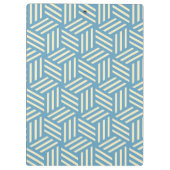 Retro Abstracte optische illusie kubussen patroon  Klembord (Achterkant)