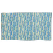 Retro Abstracte optische illusie kubussen patroon Kussensloop (Voorkant-Links)