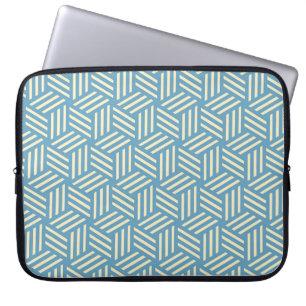 Retro Abstracte optische illusie kubussen patroon  Laptop Sleeve