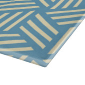 Retro Abstracte optische illusie kubussen patroon  Snijplank (Hoek)