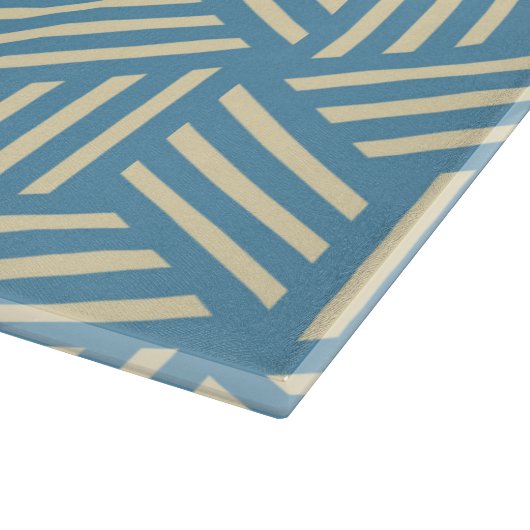 Retro Abstracte optische illusie kubussen patroon Snijplank (Hoek)