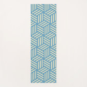 Retro Abstracte optische illusie kubussen patroon  Yogamat (Voorkant)