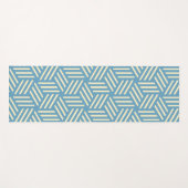 Retro Abstracte optische illusie kubussen patroon  Yogamat (Voorkant (horizontaal))