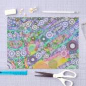 Retro Abstracte Patroon van de Cirkel Tissuepapier (Craft)