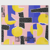 Retro Abstracte Penseelstreek (10) Cadeaupapier (Vlak)