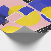 Retro Abstracte Penseelstreek (10) Cadeaupapier (Hoek)