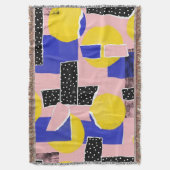 Retro Abstracte Penseelstreek (10) Deken (Voorkant Verticaal)