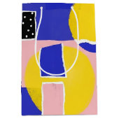 Retro Abstracte Penseelstreek (10) Medium Cadeauzakje (Voorkant)