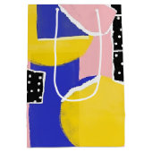 Retro Abstracte Penseelstreek (10) Medium Cadeauzakje (Achterkant)