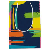 Retro Abstracte Penseelstreek (11) Medium Cadeauzakje (Voorkant)