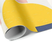 Retro Abstracte Penseelstreek (12) Cadeaupapier (Rol Hoek)