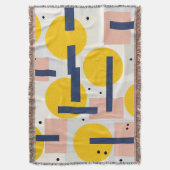 Retro Abstracte Penseelstreek (12) Deken (Voorkant Verticaal)