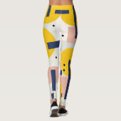Retro Abstracte Penseelstreek (12) Leggings (Achterkant)