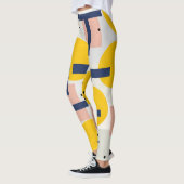 Retro Abstracte Penseelstreek (12) Leggings (Links)