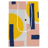 Retro Abstracte Penseelstreek (12) Medium Cadeauzakje (Achterkant)