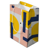 Retro Abstracte Penseelstreek (12) Medium Cadeauzakje (Achterkant Gekanteld)