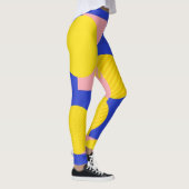 Retro Abstracte Penseelstreek (13) Leggings (Rechts)
