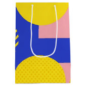 Retro Abstracte Penseelstreek (13) Medium Cadeauzakje (Achterkant)