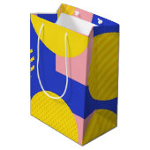 Retro Abstracte Penseelstreek (13) Medium Cadeauzakje (Achterkant Gekanteld)