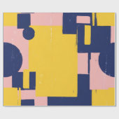 Retro Abstracte Penseelstreek (14) Cadeaupapier (Vlak)