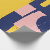 Retro Abstracte Penseelstreek (14) Cadeaupapier (Hoek)