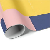 Retro Abstracte Penseelstreek (14) Cadeaupapier (Rol Hoek)