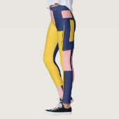 Retro Abstracte Penseelstreek (14) Leggings (Links)