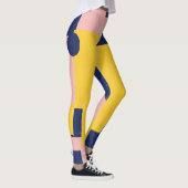 Retro Abstracte Penseelstreek (14) Leggings (Rechts)