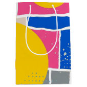 Retro Abstracte Penseelstreek (14) Medium Cadeauzakje (Voorkant)