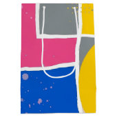 Retro Abstracte Penseelstreek (14) Medium Cadeauzakje (Achterkant)